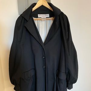 Vintage Christian Dior cashmere opera coat with original buttons.